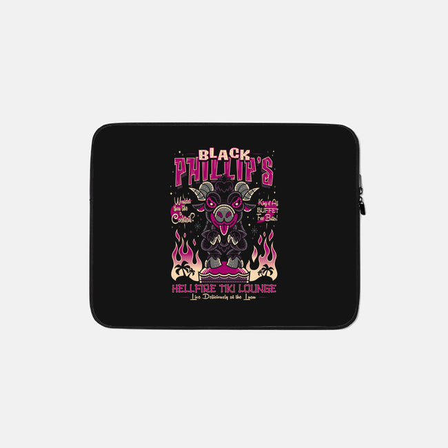 Black Phillips Hellfire Tiki Lounge-None-Zippered-Laptop Sleeve-Nemons