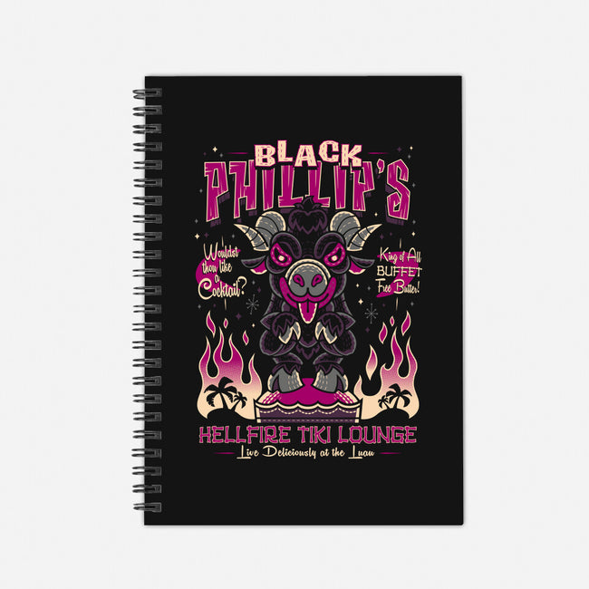 Black Phillips Hellfire Tiki Lounge-None-Dot Grid-Notebook-Nemons