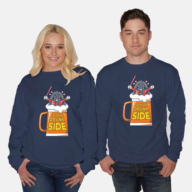 Drunk Side-Unisex-Crew Neck-Sweatshirt-krisren28