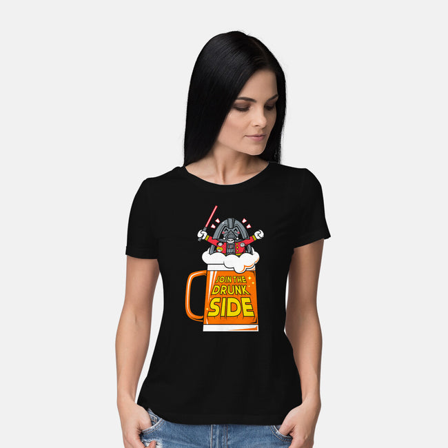 Drunk Side-Womens-Basic-Tee-krisren28