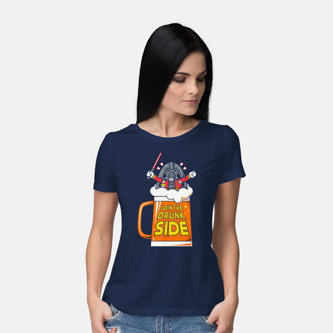 Drunk Side-Womens-Basic-Tee-krisren28