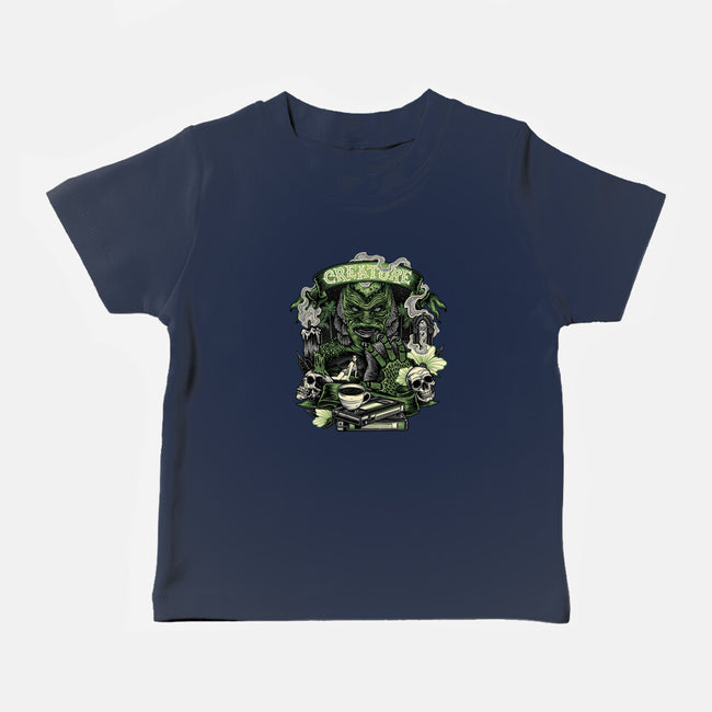 Creature Of The Deep-Baby-Basic-Tee-glitchygorilla