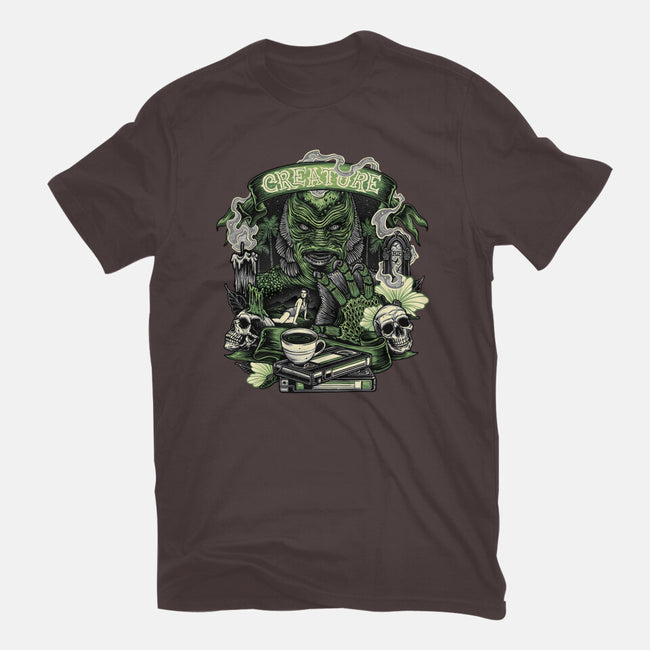 Creature Of The Deep-Womens-Basic-Tee-glitchygorilla