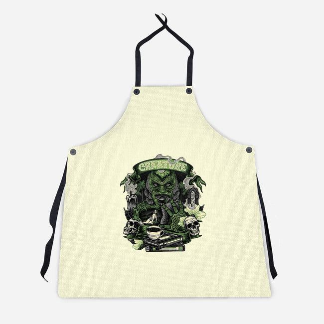 Creature Of The Deep-Unisex-Kitchen-Apron-glitchygorilla