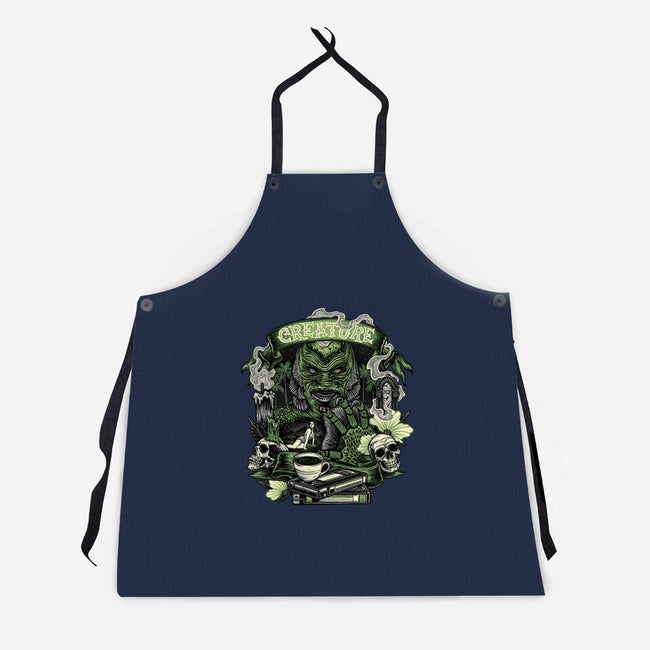 Creature Of The Deep-Unisex-Kitchen-Apron-glitchygorilla