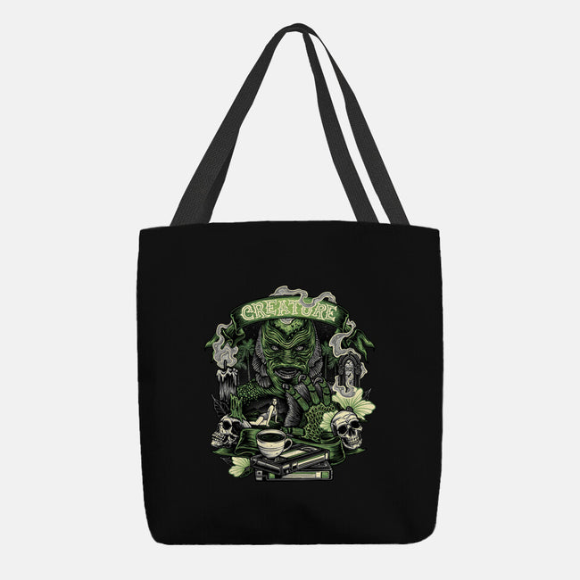 Creature Of The Deep-None-Basic Tote-Bag-glitchygorilla