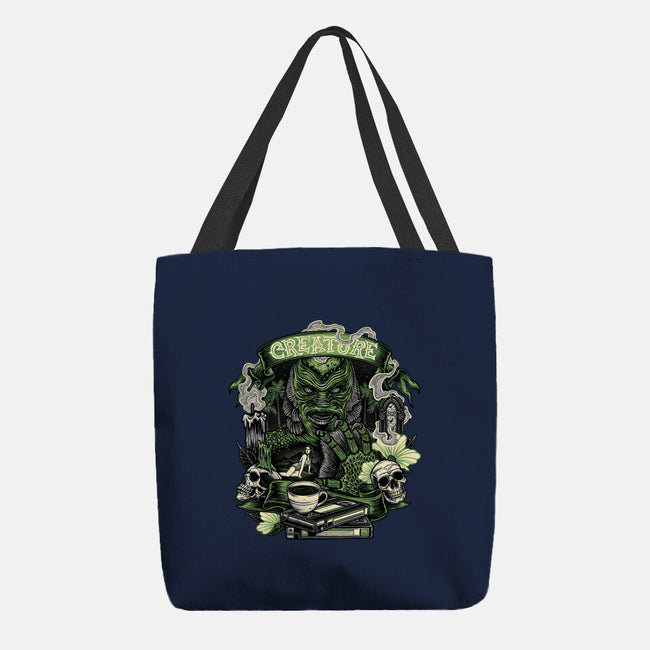 Creature Of The Deep-None-Basic Tote-Bag-glitchygorilla