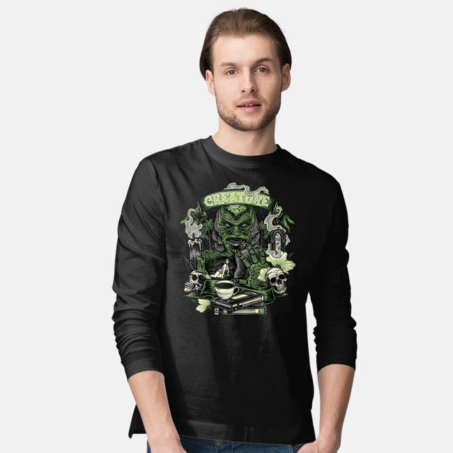 Creature Of The Deep-Mens-Long Sleeved-Tee-glitchygorilla