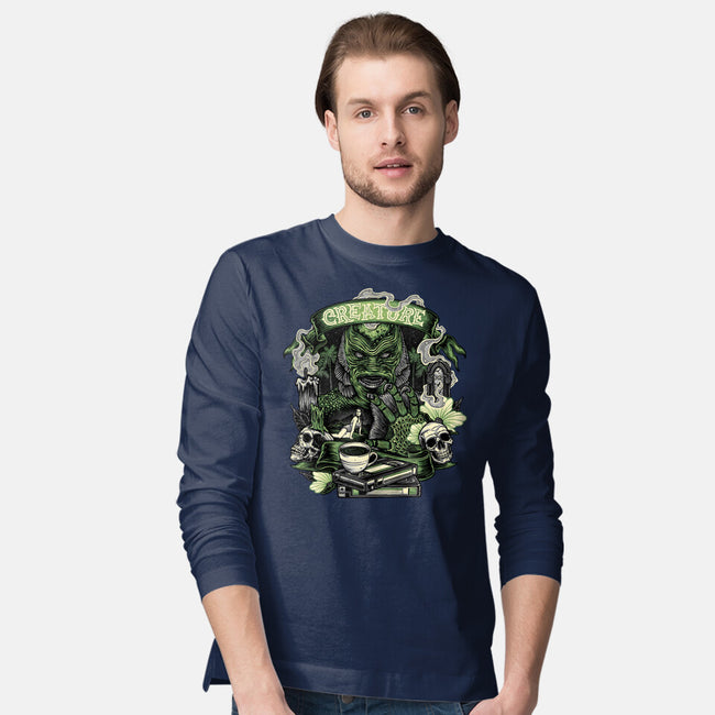 Creature Of The Deep-Mens-Long Sleeved-Tee-glitchygorilla