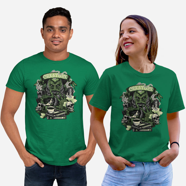 Creature Of The Deep-Unisex-Basic-Tee-glitchygorilla