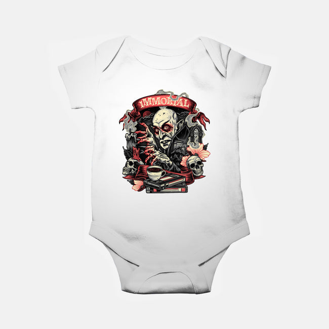 The Blood Of The Immortal-Baby-Basic-Onesie-glitchygorilla