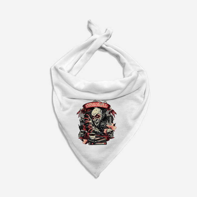 The Blood Of The Immortal-Cat-Bandana-Pet Collar-glitchygorilla