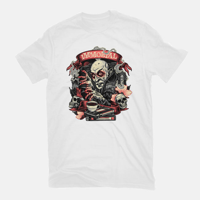 The Blood Of The Immortal-Womens-Fitted-Tee-glitchygorilla