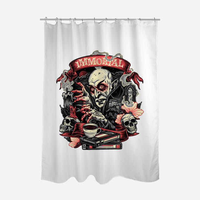 The Blood Of The Immortal-None-Polyester-Shower Curtain-glitchygorilla