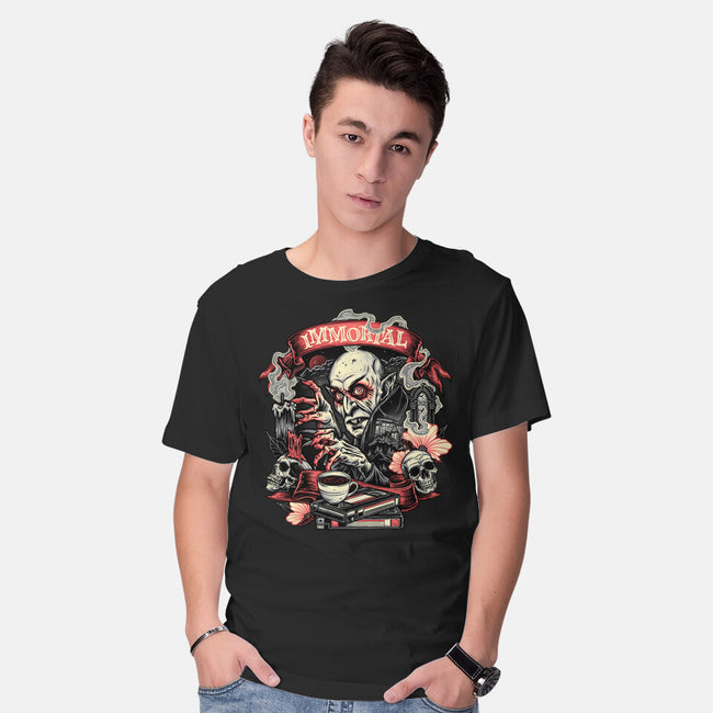 The Blood Of The Immortal-Mens-Basic-Tee-glitchygorilla