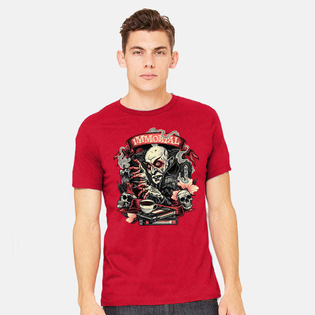 The Blood Of The Immortal-Mens-Heavyweight-Tee-glitchygorilla