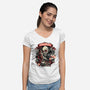 The Blood Of The Immortal-Womens-V-Neck-Tee-glitchygorilla