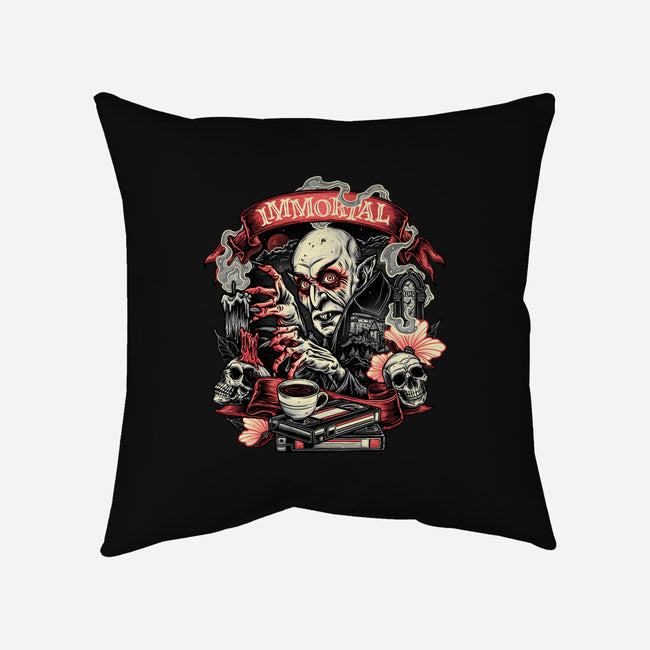 The Blood Of The Immortal-None-Non-Removable Cover w Insert-Throw Pillow-glitchygorilla