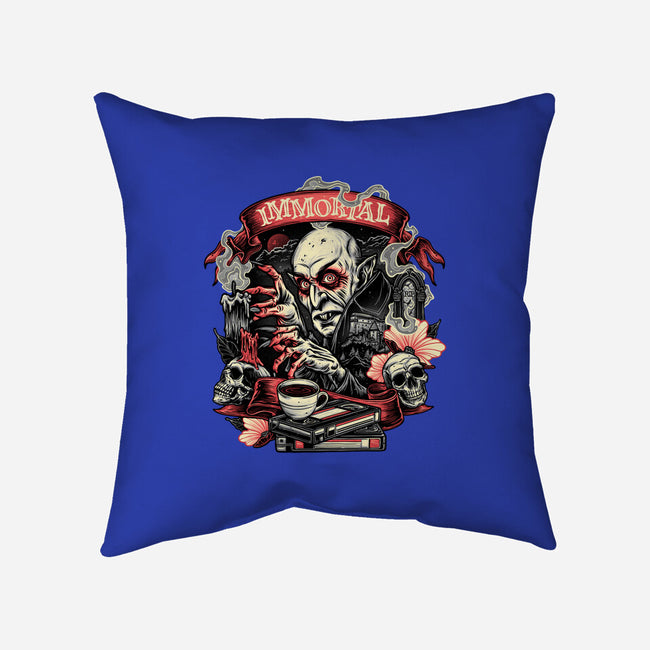 The Blood Of The Immortal-None-Non-Removable Cover w Insert-Throw Pillow-glitchygorilla