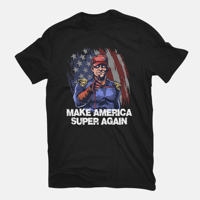 Make America Super Again-Unisex-Basic-Tee-zascanauta