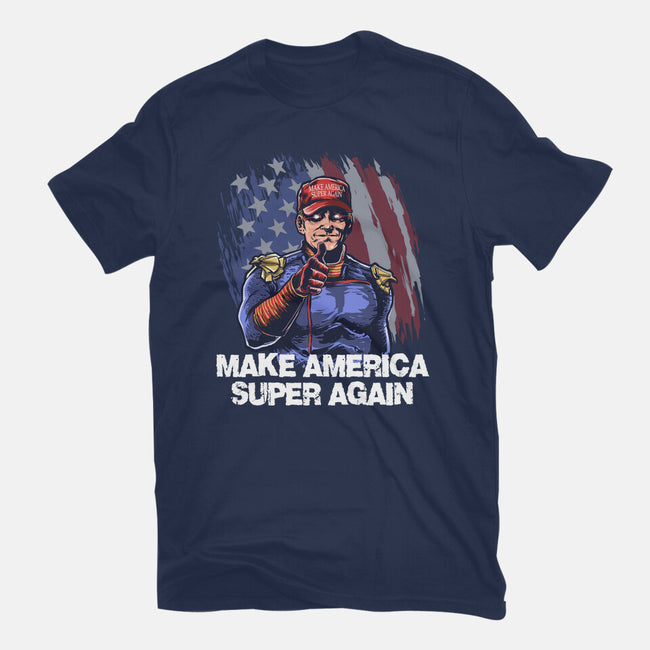 Make America Super Again-Unisex-Basic-Tee-zascanauta