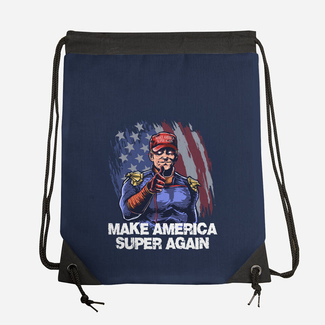 Make America Super Again-None-Drawstring-Bag-zascanauta