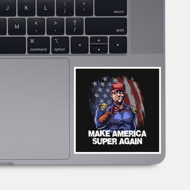 Make America Super Again-None-Glossy-Sticker-zascanauta