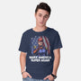 Make America Super Again-Mens-Basic-Tee-zascanauta