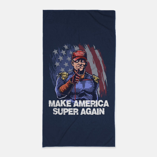 Make America Super Again-None-Beach-Towel-zascanauta