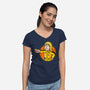 Killer Girl-Womens-V-Neck-Tee-Raffiti