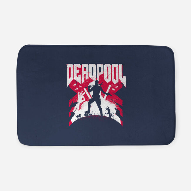 Deadpool Doom-None-Memory Foam-Bath Mat-rocketman_art