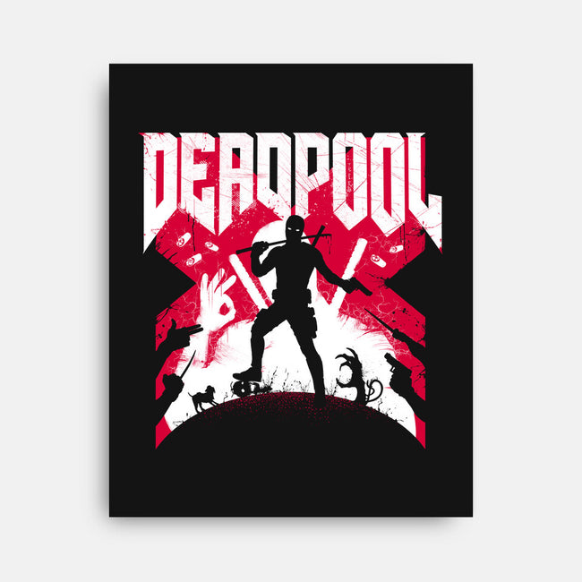 Deadpool Doom-None-Stretched-Canvas-rocketman_art