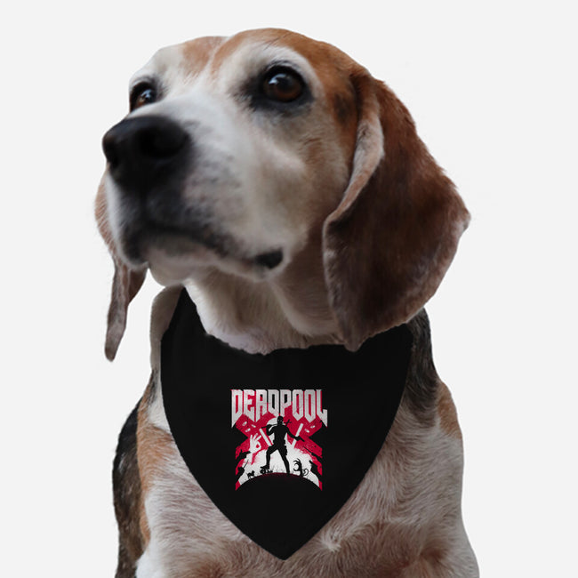 Deadpool Doom-Dog-Adjustable-Pet Collar-rocketman_art