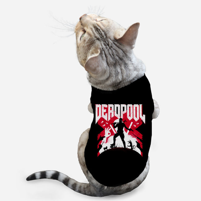 Deadpool Doom-Cat-Basic-Pet Tank-rocketman_art