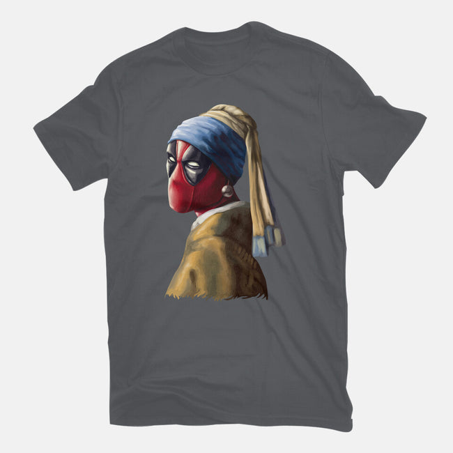 Hero With A Pearl Earring-Mens-Basic-Tee-daobiwan