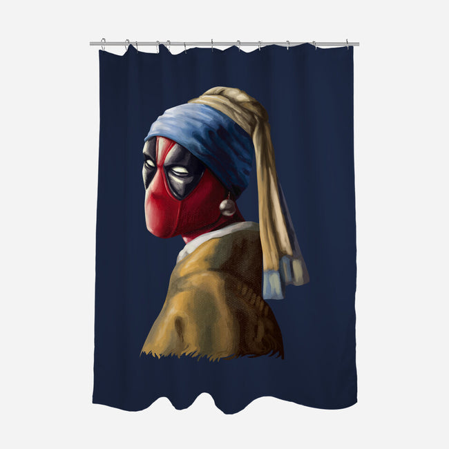 Hero With A Pearl Earring-None-Polyester-Shower Curtain-daobiwan