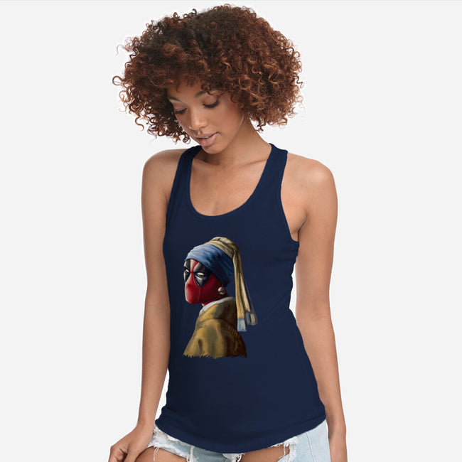 Hero With A Pearl Earring-Womens-Racerback-Tank-daobiwan