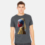 Hero With A Pearl Earring-Mens-Heavyweight-Tee-daobiwan