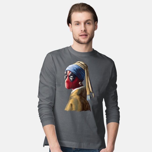 Hero With A Pearl Earring-Mens-Long Sleeved-Tee-daobiwan