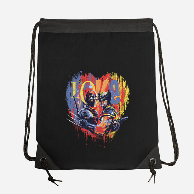 Mutant BFFs-None-Drawstring-Bag-zascanauta