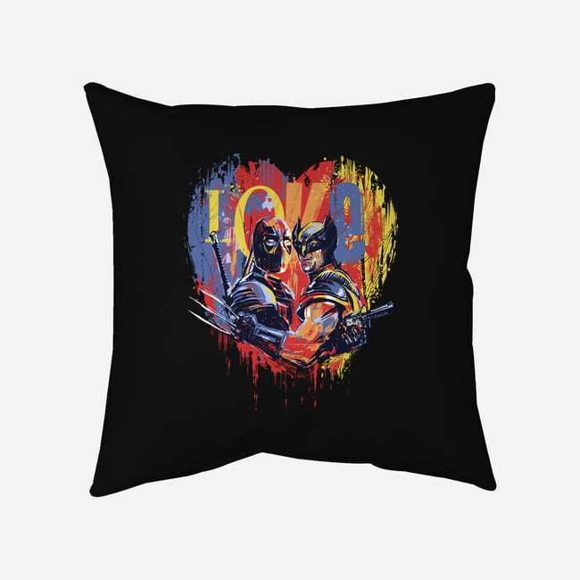 Mutant BFFs-None-Non-Removable Cover w Insert-Throw Pillow-zascanauta