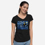 Starry Duel-Womens-V-Neck-Tee-daobiwan