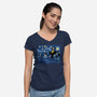 Starry Duel-Womens-V-Neck-Tee-daobiwan