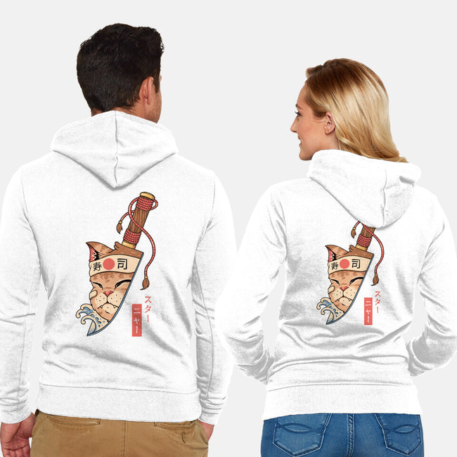 Catana Blade Meowster-Unisex-Zip-Up-Sweatshirt-vp021