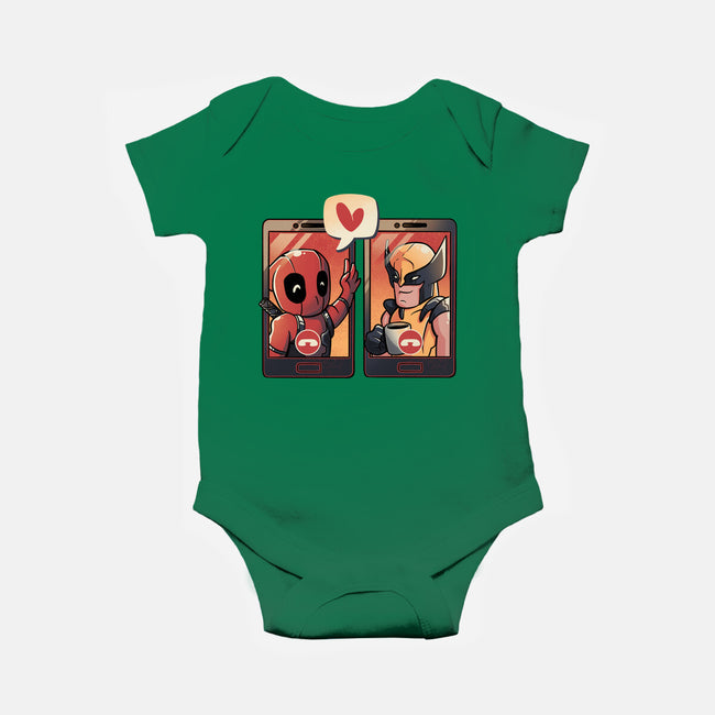 Mutant Bromance-Baby-Basic-Onesie-eduely