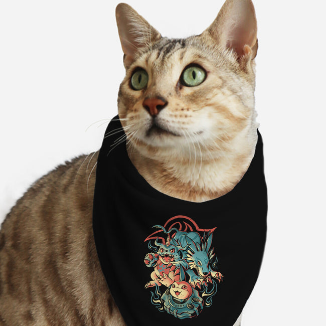 Digital Wolf Evolution-Cat-Bandana-Pet Collar-Arigatees