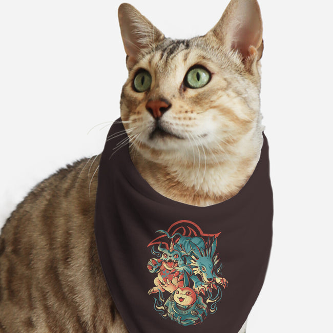 Digital Wolf Evolution-Cat-Bandana-Pet Collar-Arigatees