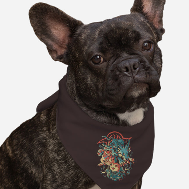 Digital Wolf Evolution-Dog-Bandana-Pet Collar-Arigatees