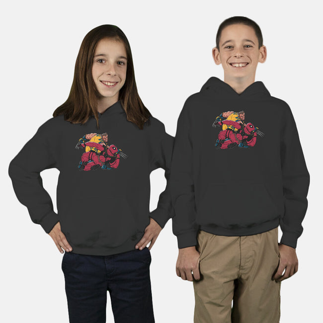 Best Friends Fight-Youth-Pullover-Sweatshirt-Getsousa!