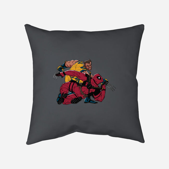 Best Friends Fight-None-Non-Removable Cover w Insert-Throw Pillow-Getsousa!